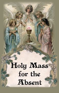 Holy Mass for the Absent Pamphlet (image for) Holy Mass for the Absent Pamphlet